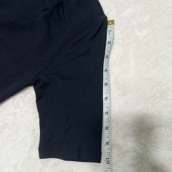 Good American Low Down Ruched V-Neck Mini Dress — Size 1 (S) — NWOT - Picture 8 of 9